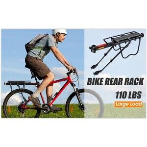 110Lb Capacity  Adjustable Bike Cargo Rack, Cycling Equipment, WEST BIKING